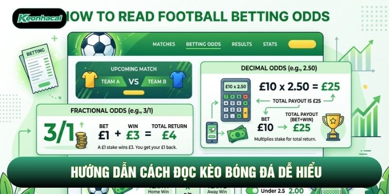Hướng dẫn cách đọc kèo bóng đá dễ hiểu